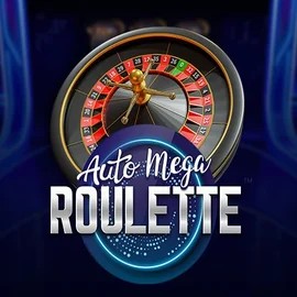 Auto Mega Roulette slot logo by Pragmatic Play at Fast Slots Casino
