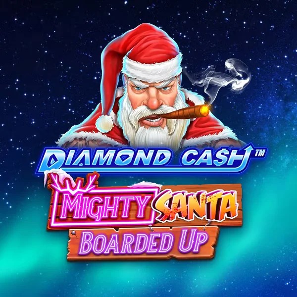 Diamond Cash Mighty Santa Boarded Up slot icon by Greentube, available at Fast Slots Casino