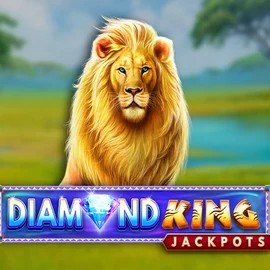 Diamond King Jackpots logo by SpinPlay Games at Fast Slots Casino
