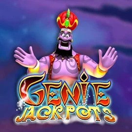 Genie Jackpots slot logo by Blueprint Gaming at Fast Slots Casino