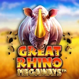 Great Rhino Megaways logo by Pragmatic Play Fast Slots Casino