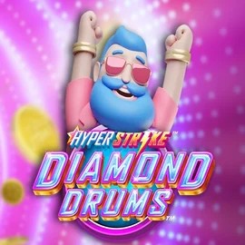 Hyper Strike Diamond Drums by Gameburger Studios, showcased at fastsslots.nl – game logo