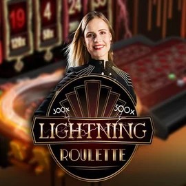 Lightning Roulette casino game by Evolution – featured logo at Fast Slots Casino